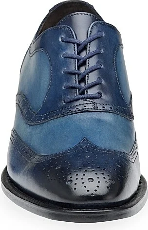 Men's Ellsworth Wingtip Leather Oxfords - Tan - Size 9 - Image 8