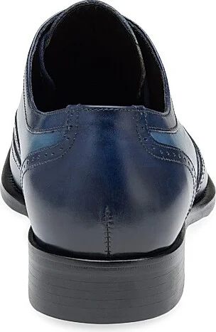 Men's Ellsworth Wingtip Leather Oxfords - Tan - Size 9 - Image 9
