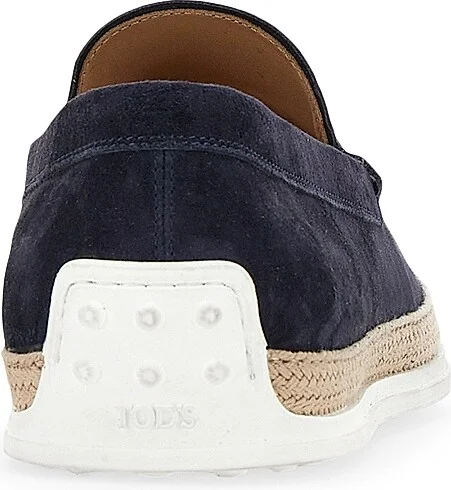 Men's Embossed Logo Espadrille - Blue - Size 7.5 - Image 3