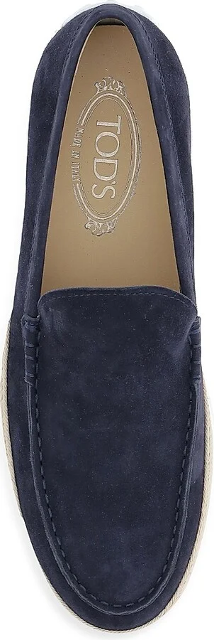 Men's Embossed Logo Espadrille - Blue - Size 7.5 - Image 5