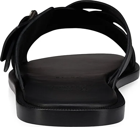 Men's Emircross Leather Mules - Black - Size 6 - Image 3