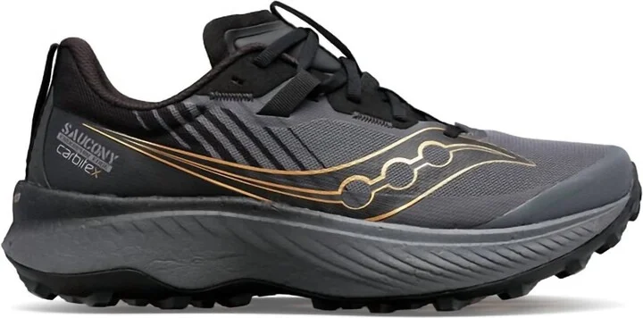 Men's Endorphin Edge Trail Running Shoes In Black/gold