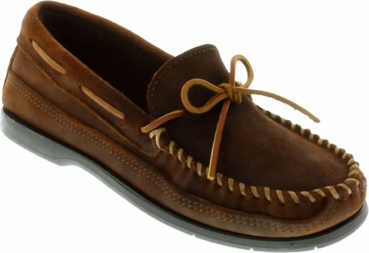 Men's Essential Hardsole Moc In Brown Ruff