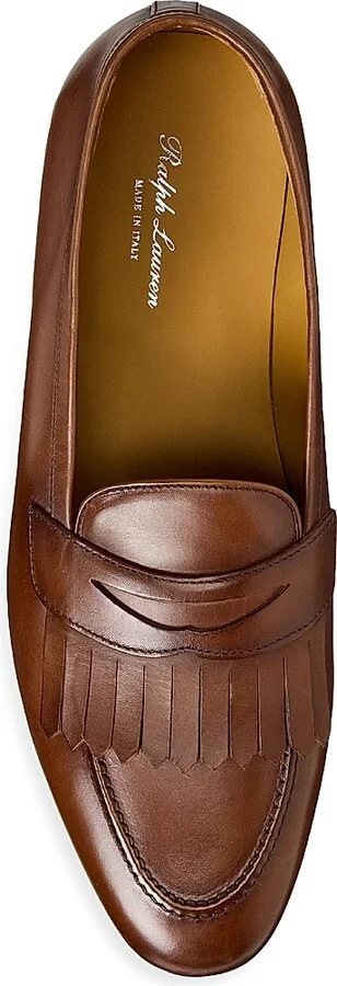 Men's Essex Burnished Leather Loafers - Tan - Size 11 - Image 4