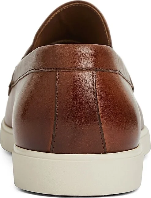 Men's Ettore Leather Penny Loafers - Cognac - Size 8.5 - Image 3