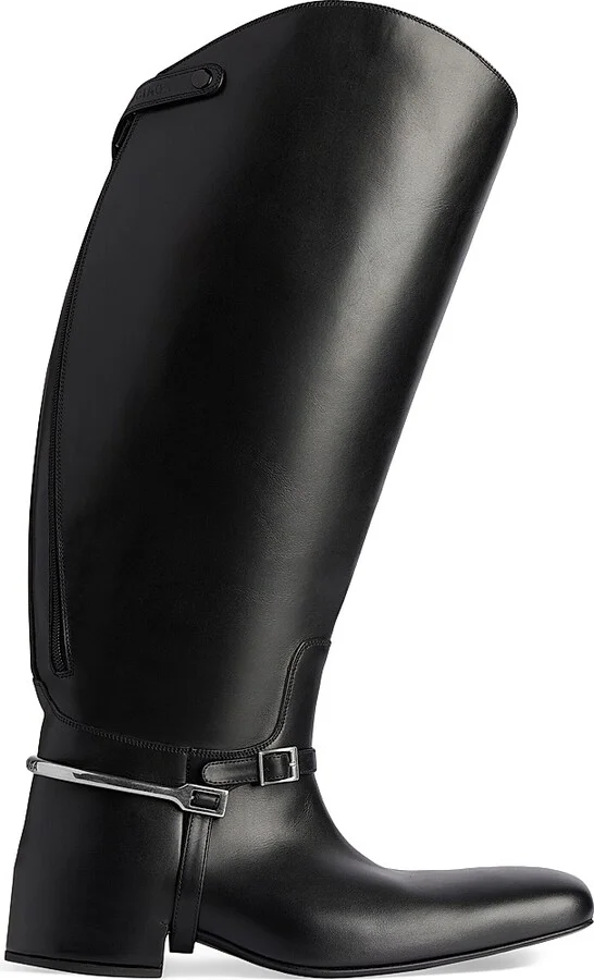 Men's Excavator Riding Boots - Black - Size 8