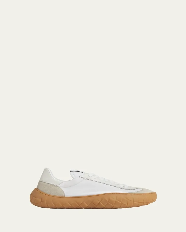 Men's Explora Nylon and Suede Low-Top Sneakers