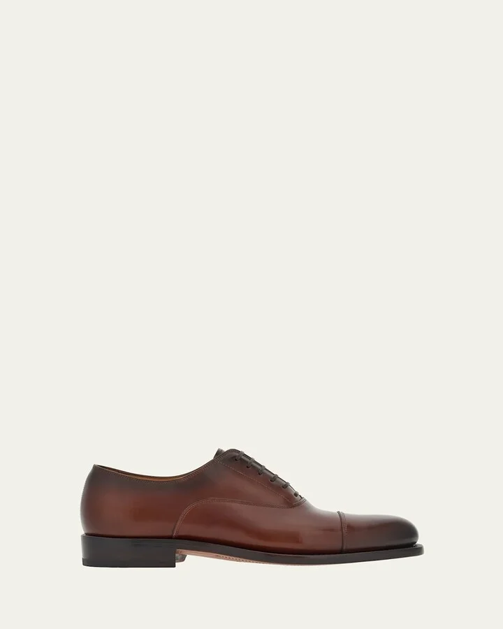 Men's Fabian Tramezza Cap-Toe Oxfords