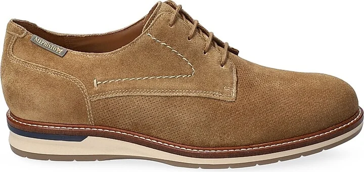 Men's Falco Perforated Suede Oxfords - Spice - Size 7