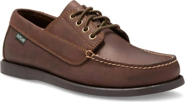 Men's Falmouth Boat Shoe In Bomber Brown