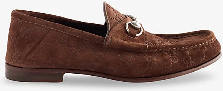 Mens Fancy Brown Horsebit 1953 Suede Moccasins Eur 45 / 11 Uk Men