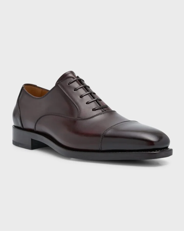 Men's Fargo Cap Toe Leather Oxfords - Image 4