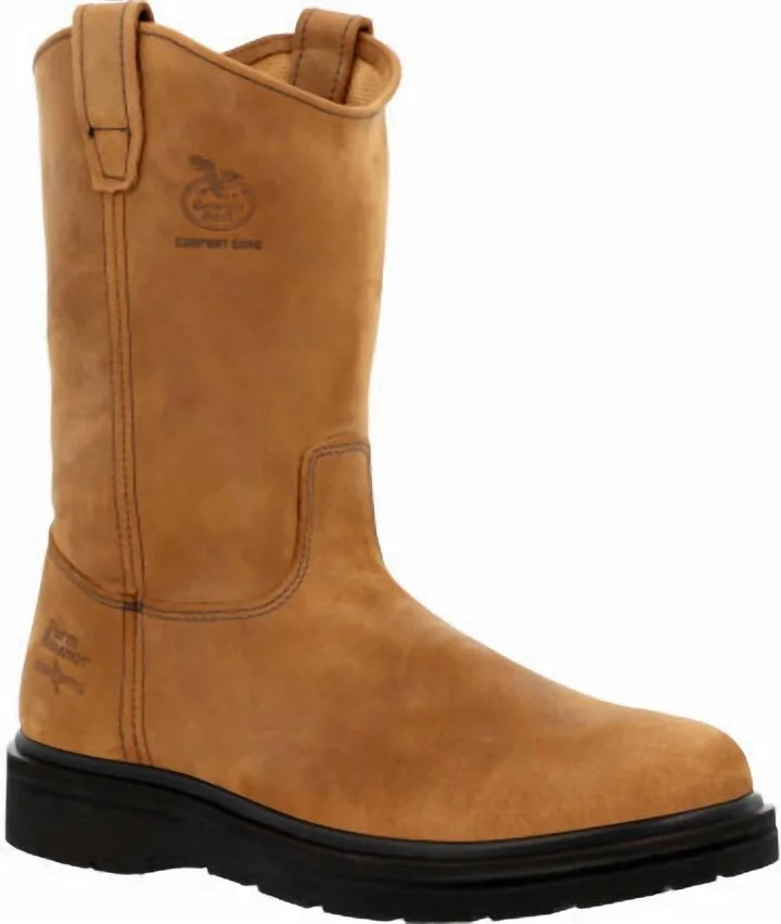 Men's Farm And Ranch Wellington Boot In Brown