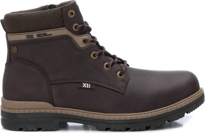 Men's Fashion Ankle Boots In Brown