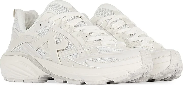 Men's Fashion Runner Lace-Up Sneakers - Off White - Size 9 - Image 2
