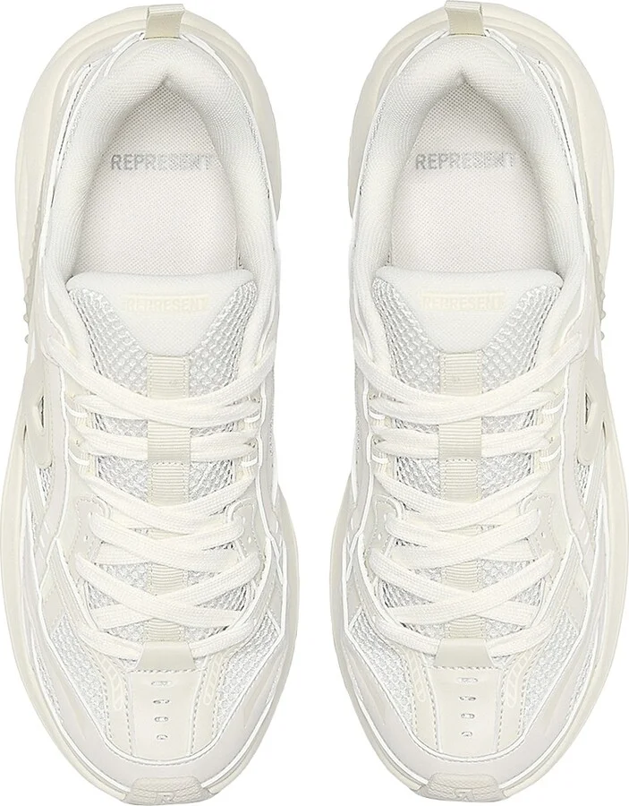 Men's Fashion Runner Lace-Up Sneakers - Off White - Size 9 - Image 5