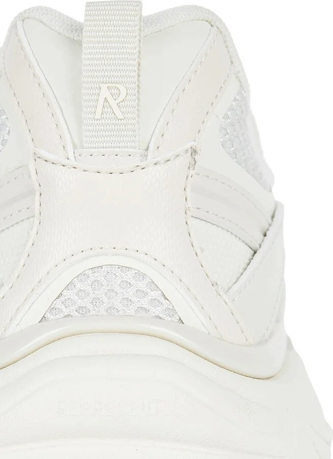 Men's Fashion Runner Lace-Up Sneakers - Off White - Size 9 - Image 7