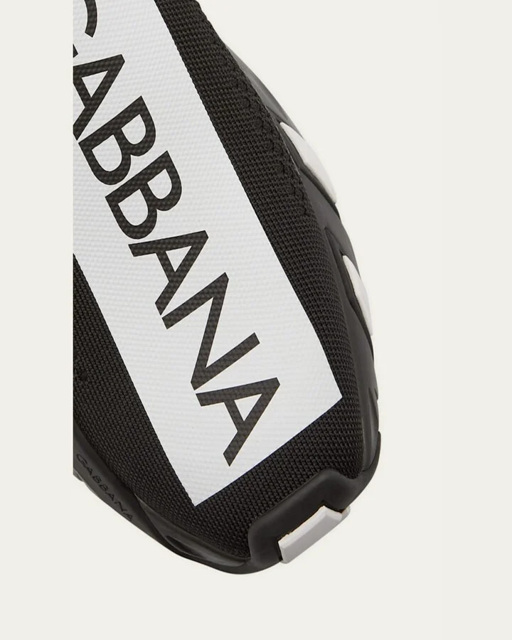Men's Fast Logo-Stripe Sock Sneakers - Image 2
