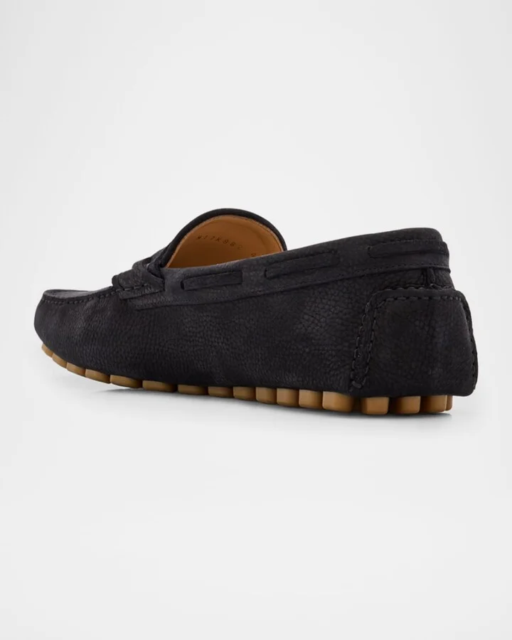 Men's Fastaway Grained Deerskin Suede Driving Loafers - Image 10