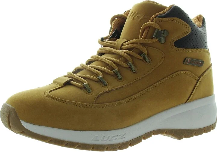Mens Faux Suede Combat & Lace-Up Boots