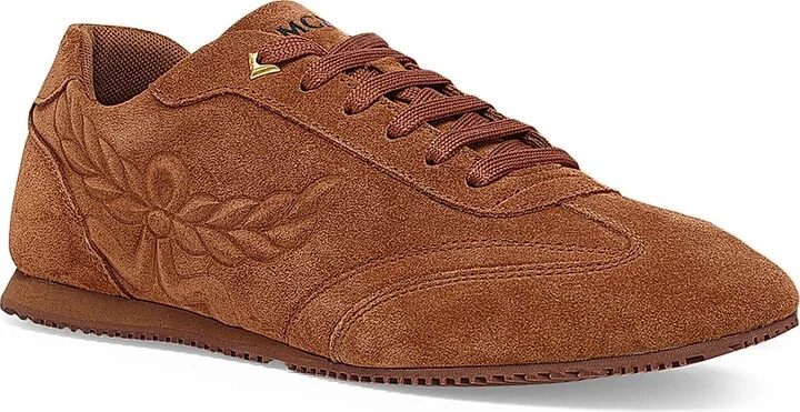 Men's Federlite Suede Low-Top Sneakers - Cognac - Size 8 - Image 2