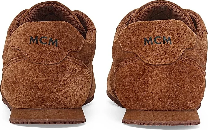 Men's Federlite Suede Low-Top Sneakers - Cognac - Size 8 - Image 3