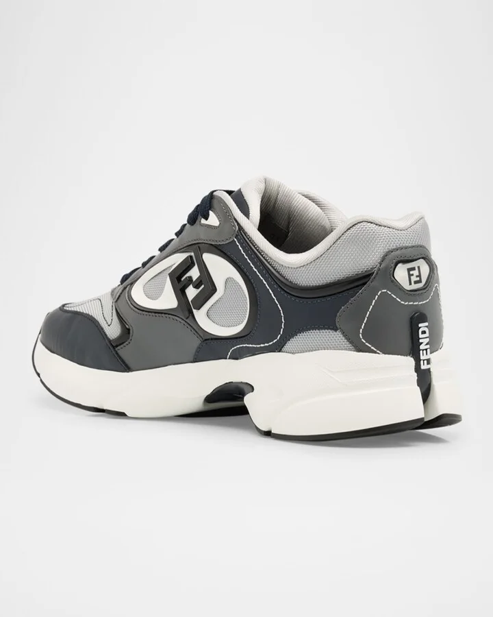 Men's Fendi Forward Mesh Low-Top Sneakers - Image 3