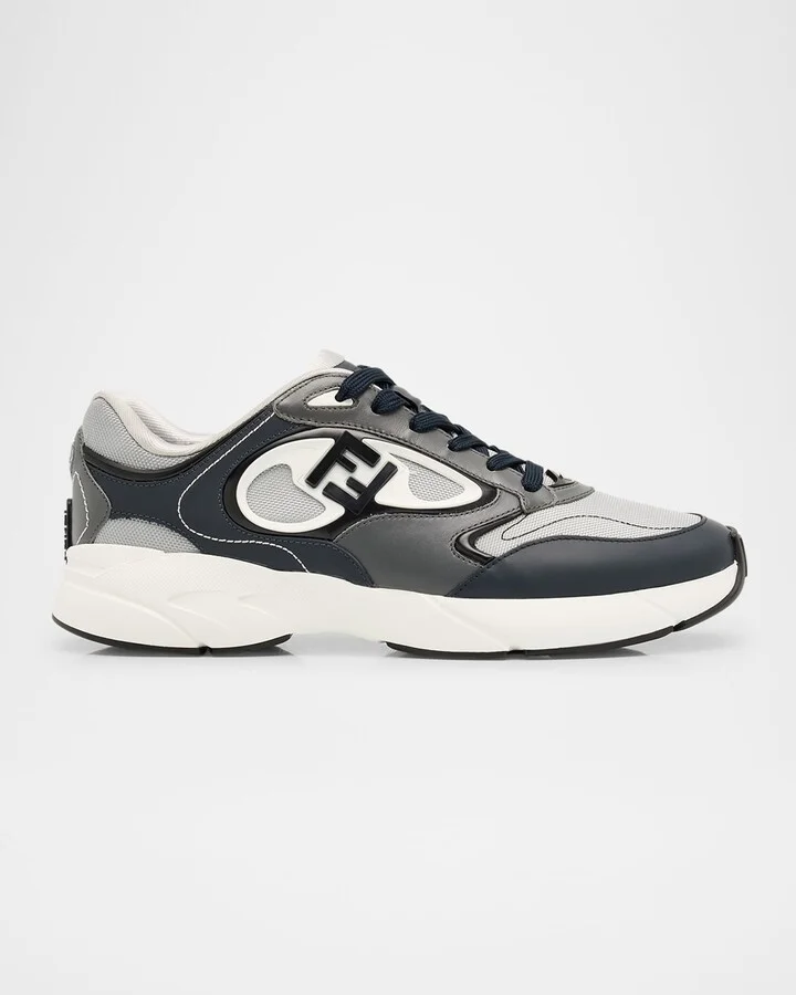 Men's Fendi Forward Mesh Low-Top Sneakers