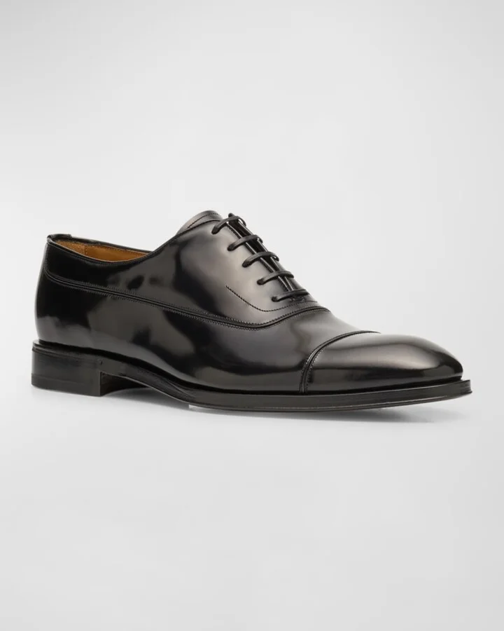 Men's Fermin Leather Derby Shoes - Image 2