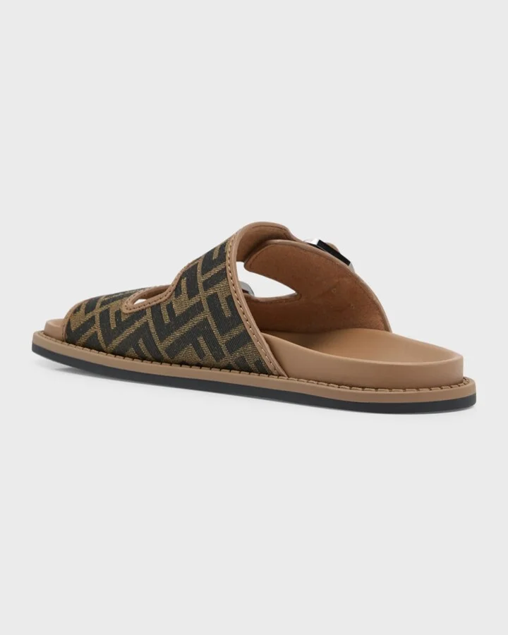 Men's FF Jacquard Slide Sandals - Image 2