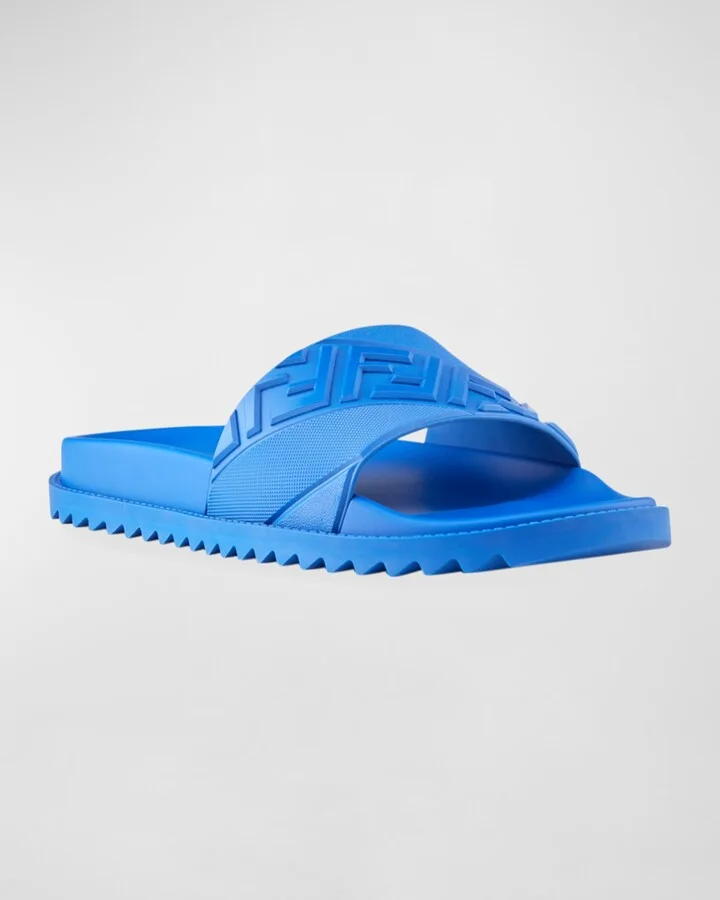 Men's FF Logo Slide Sandals - Image 8