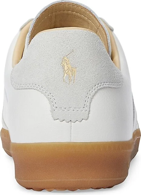 Men's Field Court 100 Leather-Suede Low-Top Sneakers - Deckwash White Bianco - Size 10 - Image 3