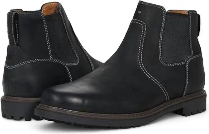 Men's Field Plain Toe Gore Boot - Medium Width In Black