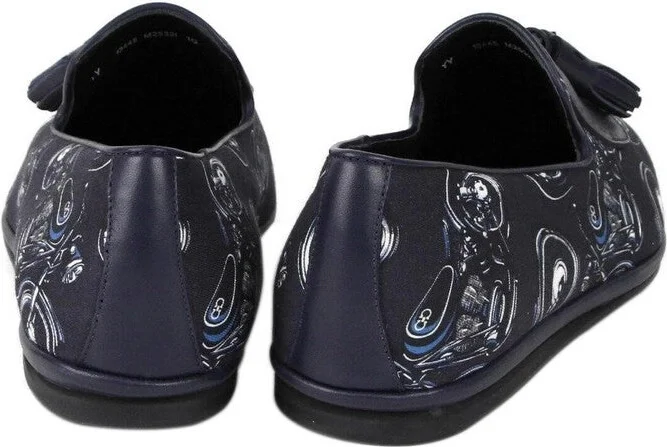 Men's Finnegan Deep Blue Fabric Tassel Loafer - Image 5