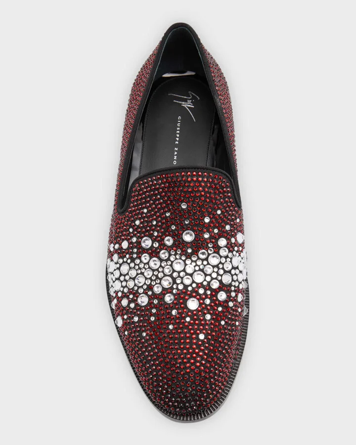 Men's Flavio 20 Swarovski Crystal Loafers - Image 2