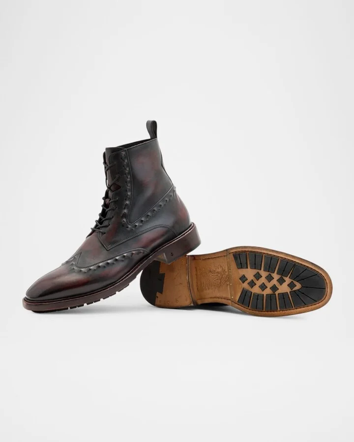 Men's Fleetwood Ghost Stud Leather Boots - Image 2