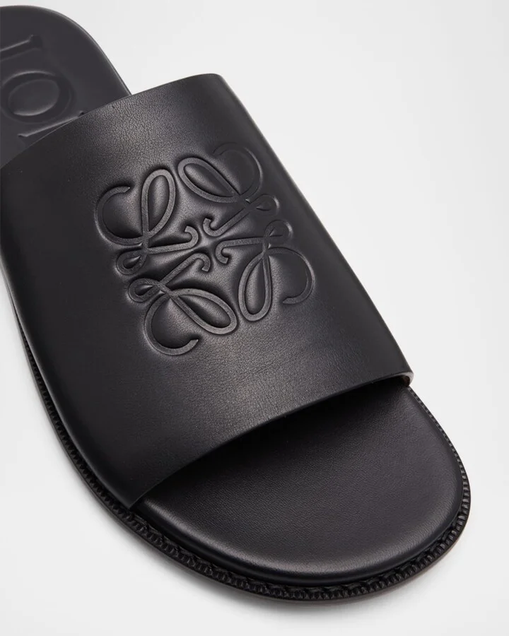 Men's Flex Anagram Soft Calfskin Slide Sandals - Image 2