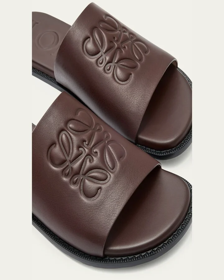 Men's Flex Anagram Soft Calfskin Slide Sandals - Image 2