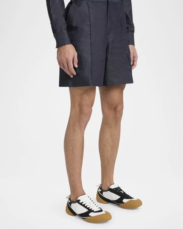 Men's Flexion Leather Low-Top Sneakers - Image 7