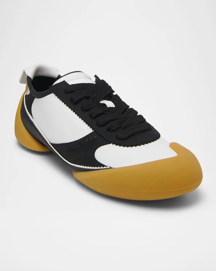 Men's Flexion Leather Low-Top Sneakers - Image 8