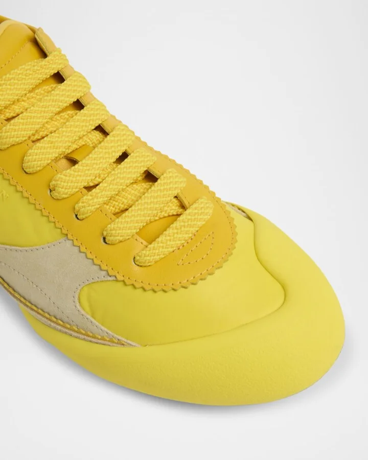 Men's Flexion Nylon and Leather Low-Top Sneakers - Image 4