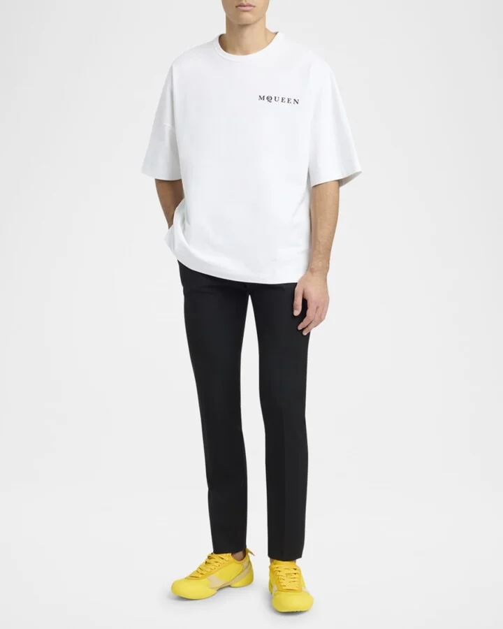 Men's Flexion Nylon and Leather Low-Top Sneakers - Image 9