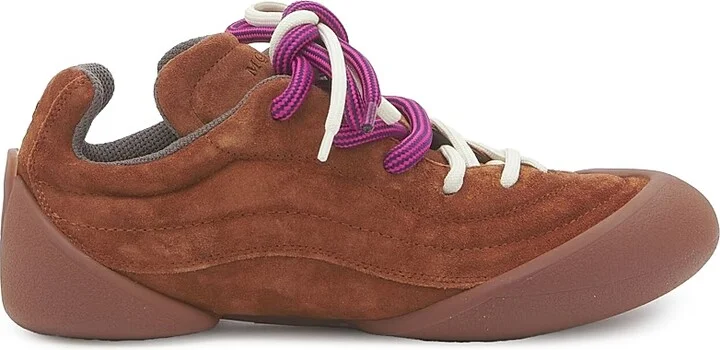 Men's Flexion Suede Low-Top Sneakers - Farro - Size 9