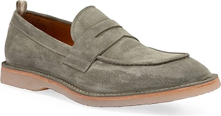 Men's Flexus Suede Penny Loafers - Smoked Green - Size 7.5 - Image 2