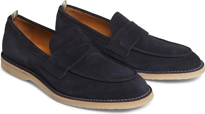 Men's Flexus Suede Penny Loafers - Smoked Green - Size 7.5 - Image 6