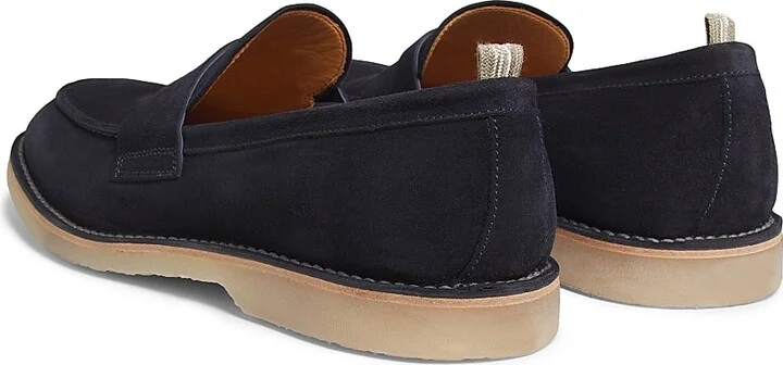 Men's Flexus Suede Penny Loafers - Smoked Green - Size 7.5 - Image 7