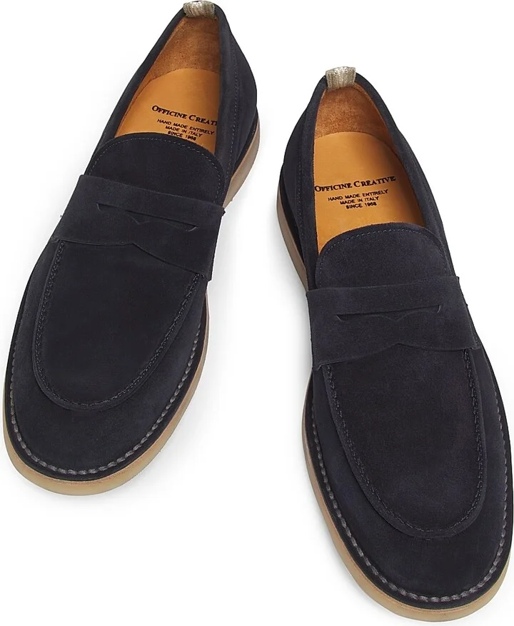 Men's Flexus Suede Penny Loafers - Smoked Green - Size 7.5 - Image 8