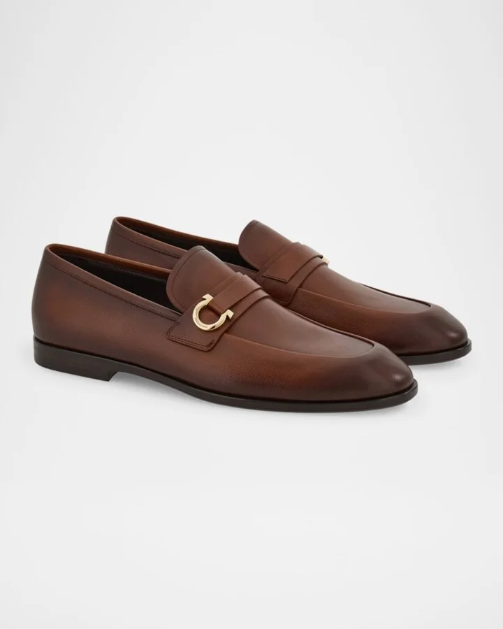 Men's Florio Gancio Leather Loafers - Image 3