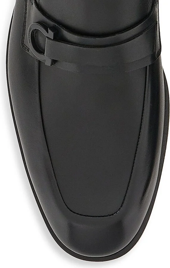 Men's Florio Leather Loafers - Nero - Size 7 - Image 3