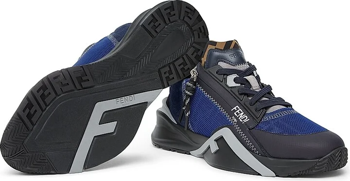 Men's Flow Low-Top Sneakers - Bianco Nero - Size 11 - Image 9